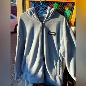 Men’s Puma fleece jacket zip Size Large